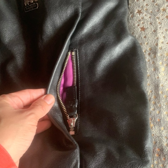 Coach black leather crossbody. - Picture 6 of 6